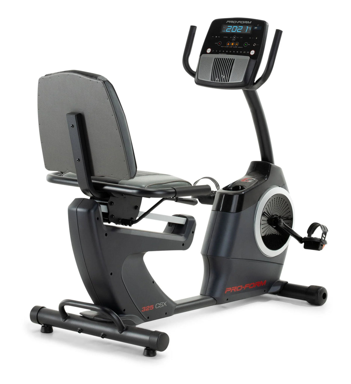 Recumbent Exercise Bike with Display, Tablet Holder, and Fan C345