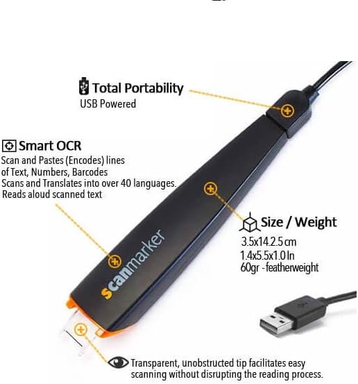 Digital Highlighter OCR Pen Scanner and Reader USB C559440