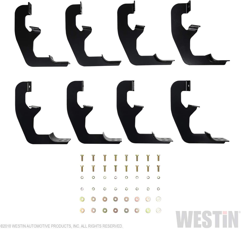Oval Nerf Step Bar Mount Kit Black 3 inch M8358