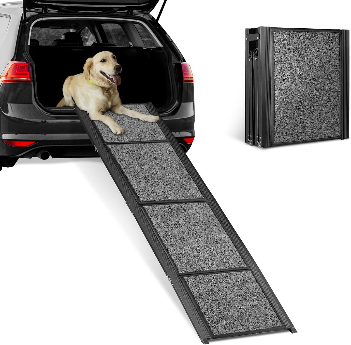 67’’ Foldable Dog Car Ramp with Non-Slip Surface J515893
