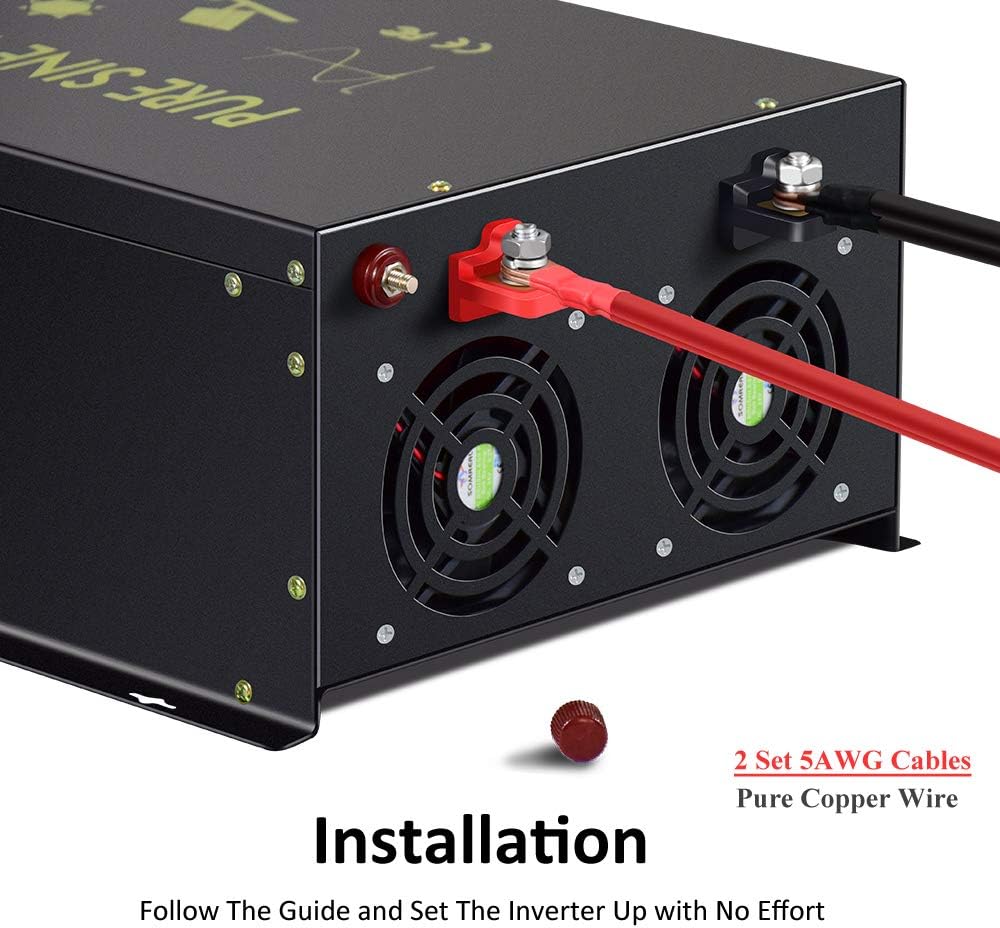 8000 Watt Pure Sine Wave Inverter 48V DC to 120V AC O63050