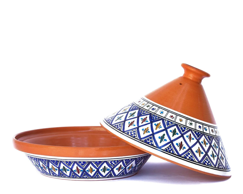 Large Blue Tagine Pot U2571