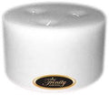 White Christmas Pillar Candle 6x3 W2987