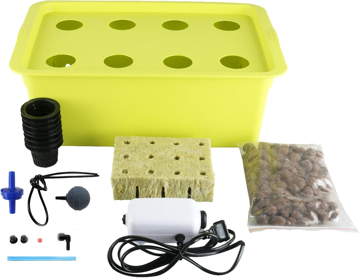 Medium Size 6 Plant Sites Hydroponic System Growing Kit with Air Pump O557