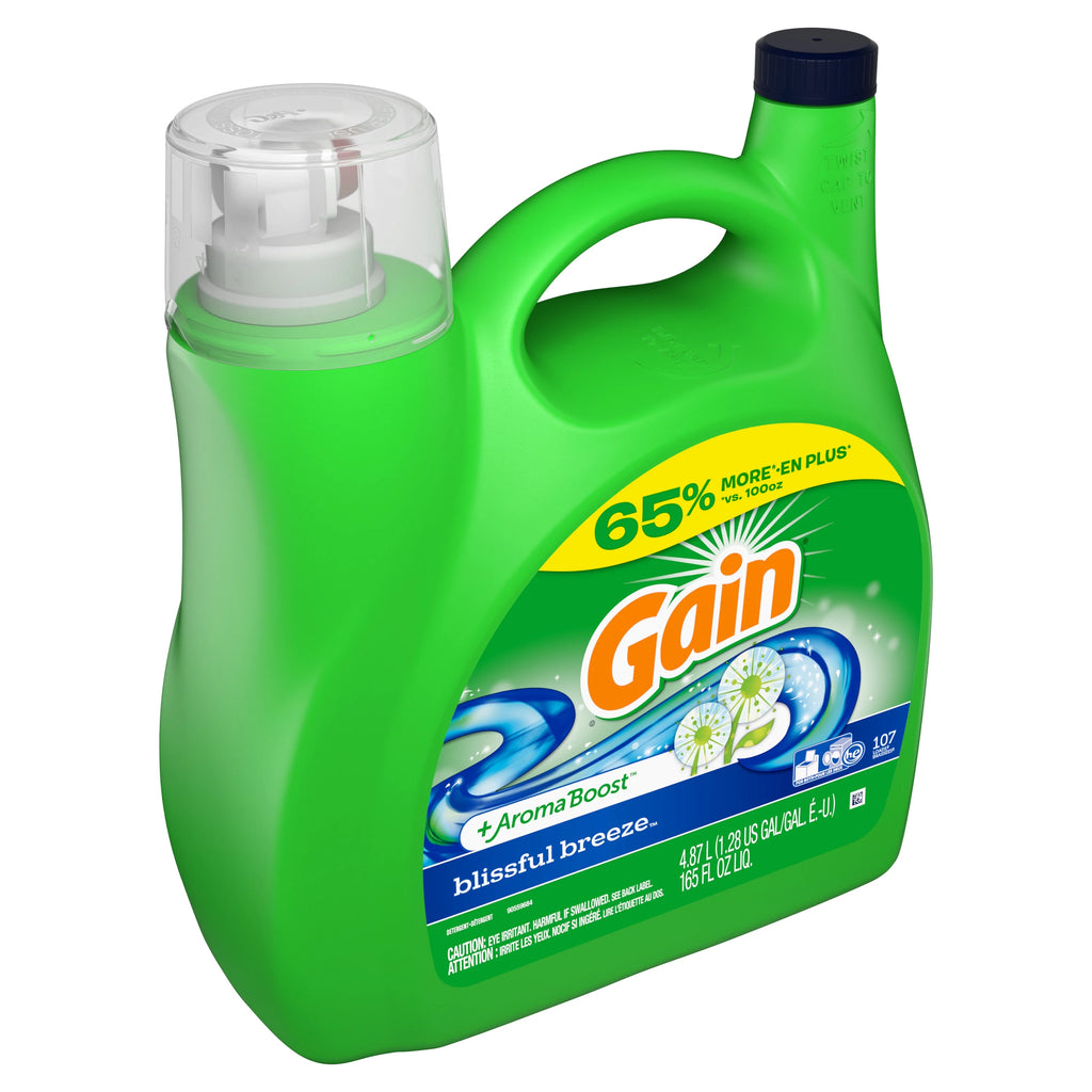 107 Loads Liquid Laundry Detergent, 165 Fl Oz P15133