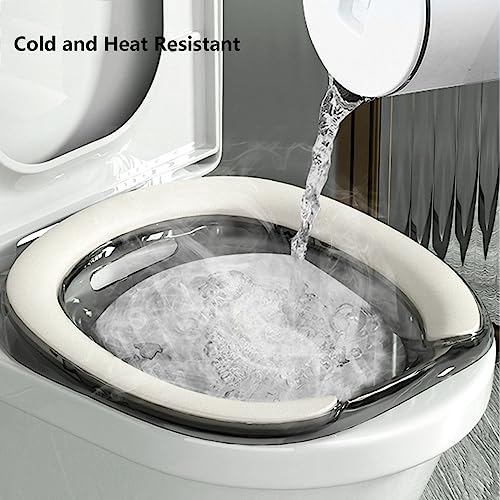 Transparent Gray Foldable Sitz Bath Tub O1060