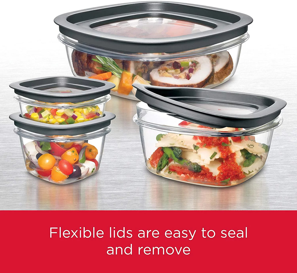 Set of 5 Clear Food Storage Containers Q7378