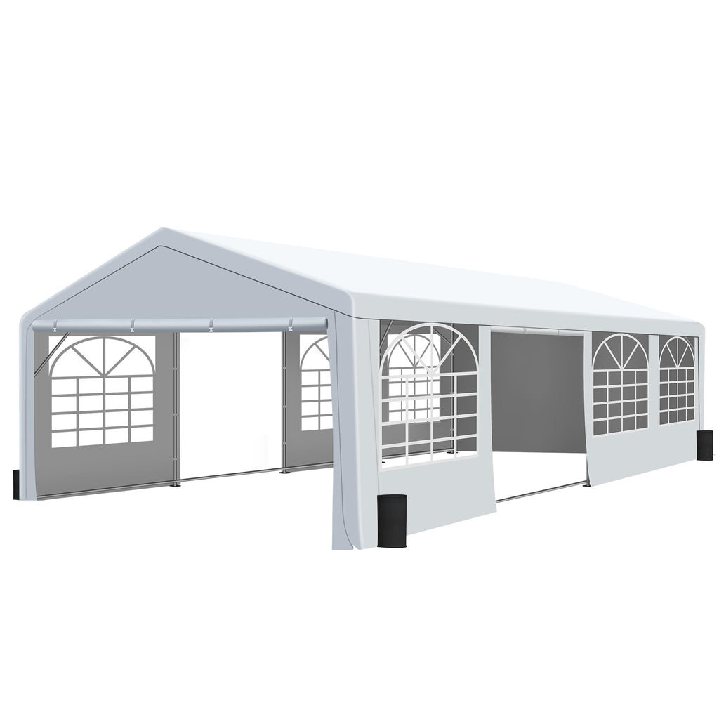 20x30FT Patio Tent with Windows, Heavy Duty Canopy Gazebo N2364