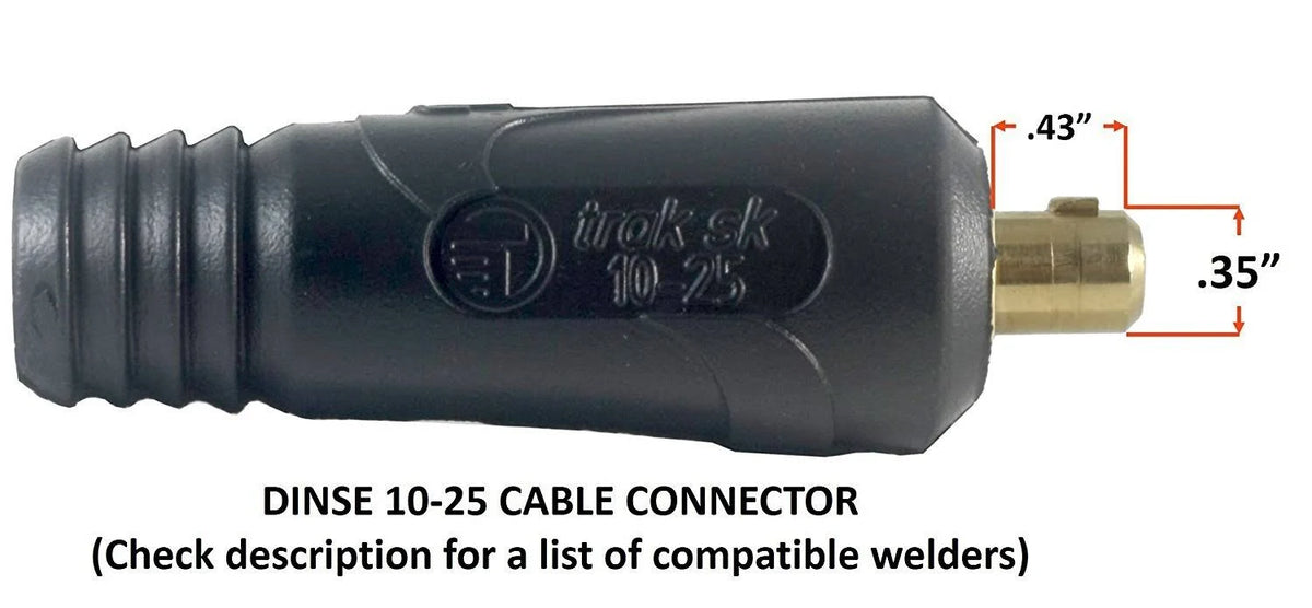 200 Amp Welding Leads Assembly Set #2 AWG Cable 15 Feet P3372