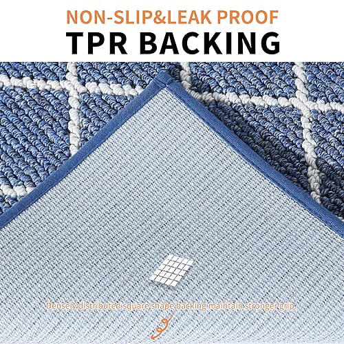 Red Kitchen Runner Polypropylene Mat with TPR Backing 24x35inch H25665