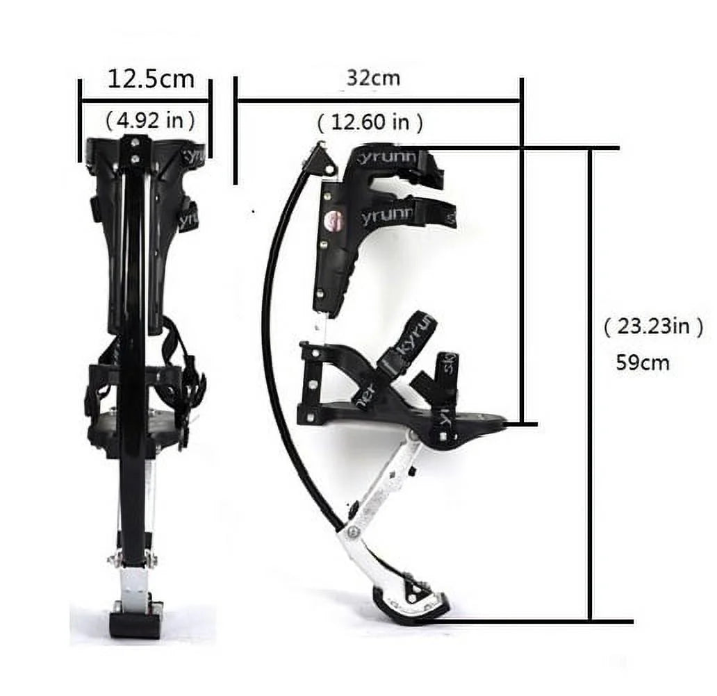 Black Kangaroo Shoes Jumping Stilts J449