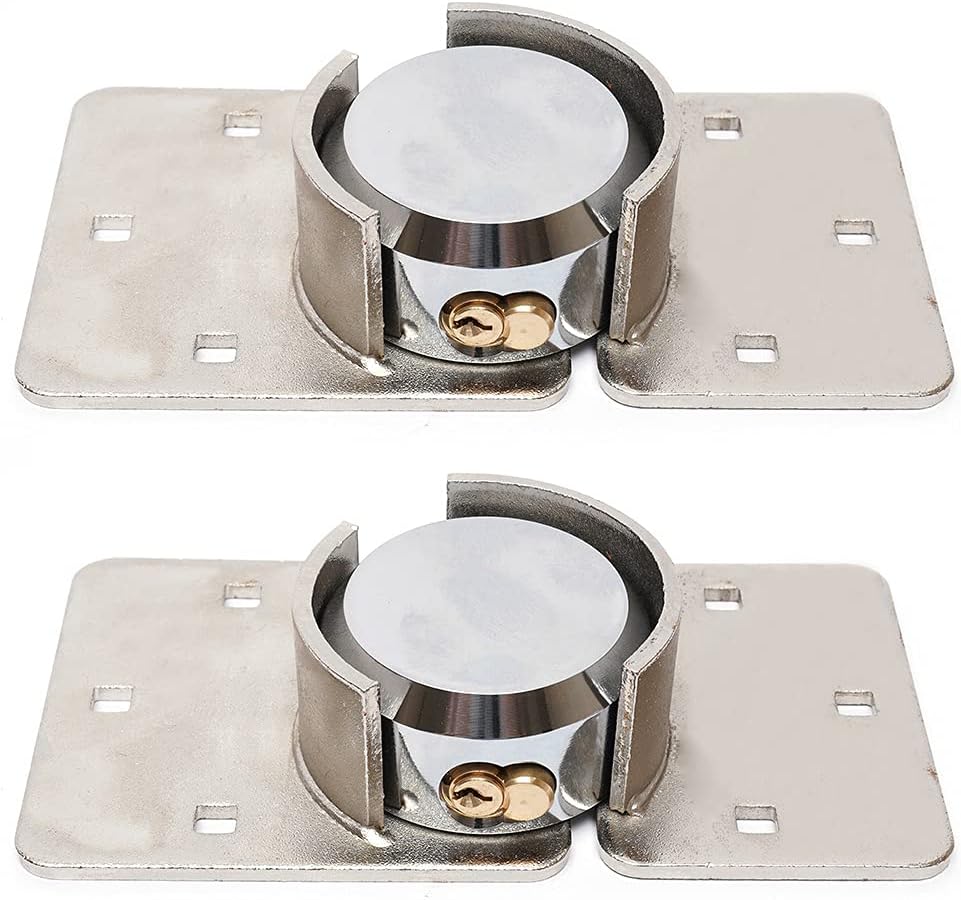 2pcs Garage Shed Door Lock Shackle Padlock with Keys G326224