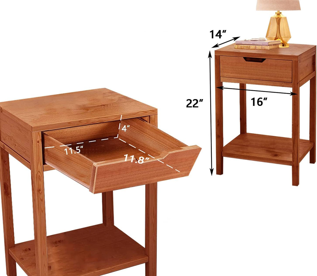 Nightstand with Drawers Z8409
