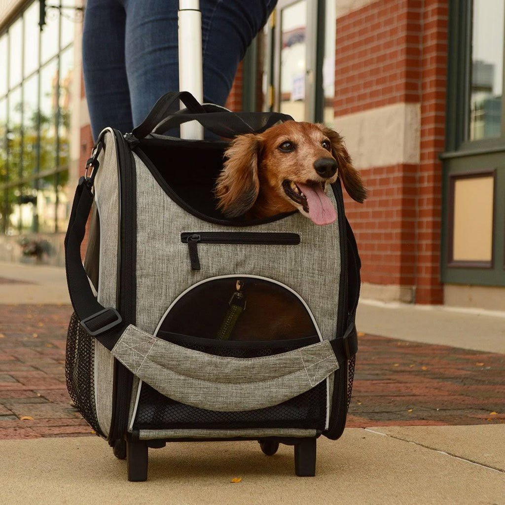 Rolling Pet Carrier Grey Y223