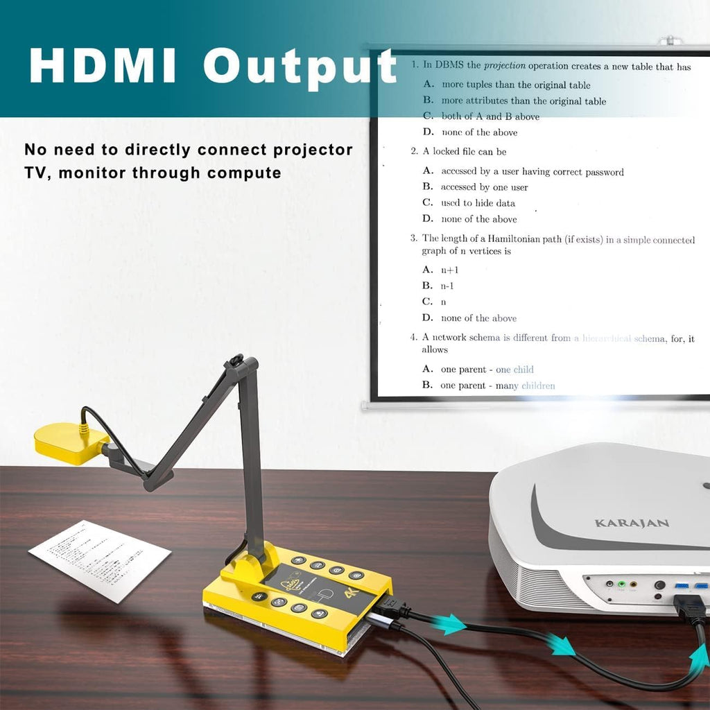 HDMI/USB Dual Mode Document Camera 15MP with LED Light V556144