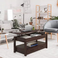2 Drawer Lift Top Coffee Table Espresso J86280