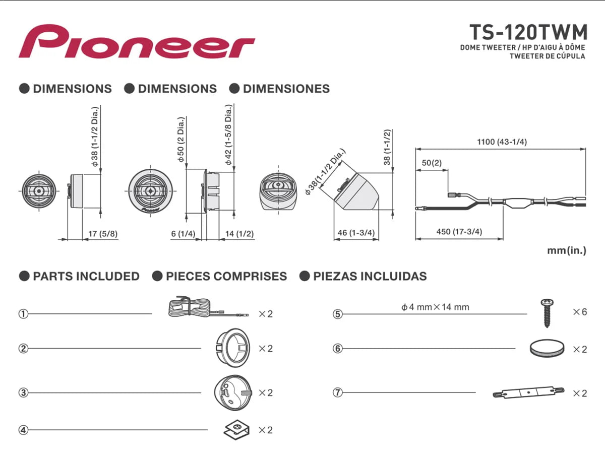 Polyimide Dome Tweeters H2853