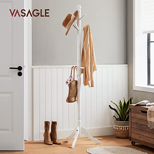Solid Wood Coat Rack with 10 Hooks R40324