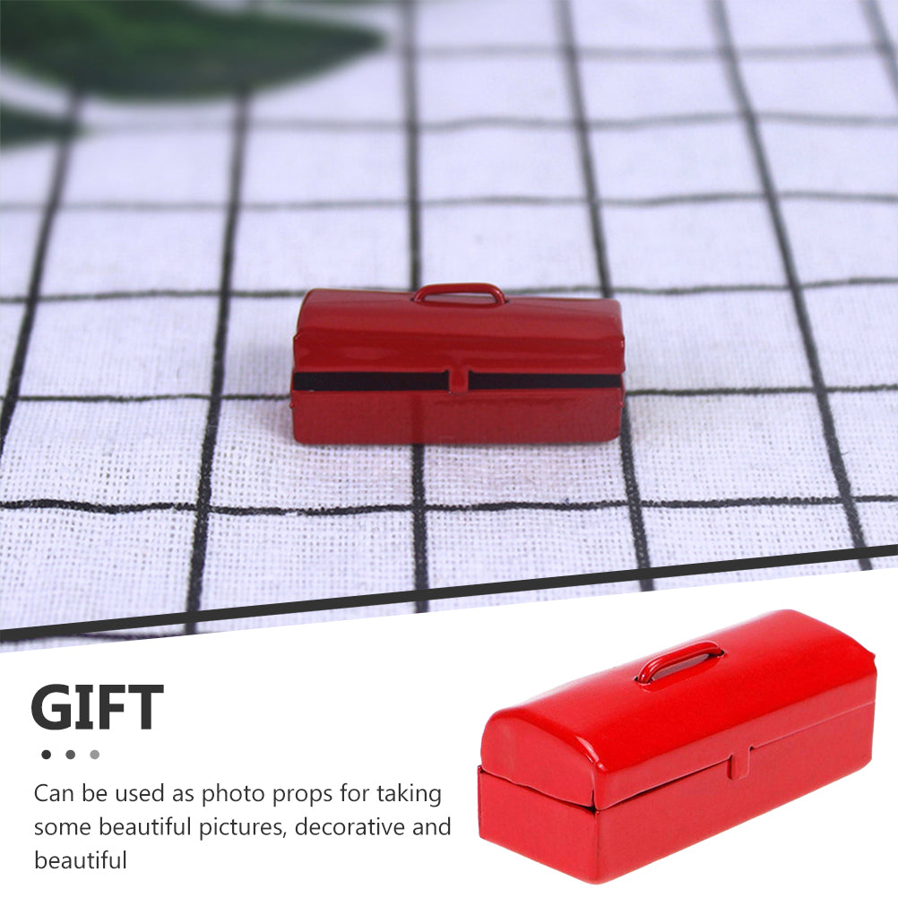 5 Count Mini Tin Case Toy Dollhouse Accessories Toolbox J25149