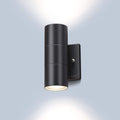 Black Aluminum 2 Lights Outdoor Wall Light K76453