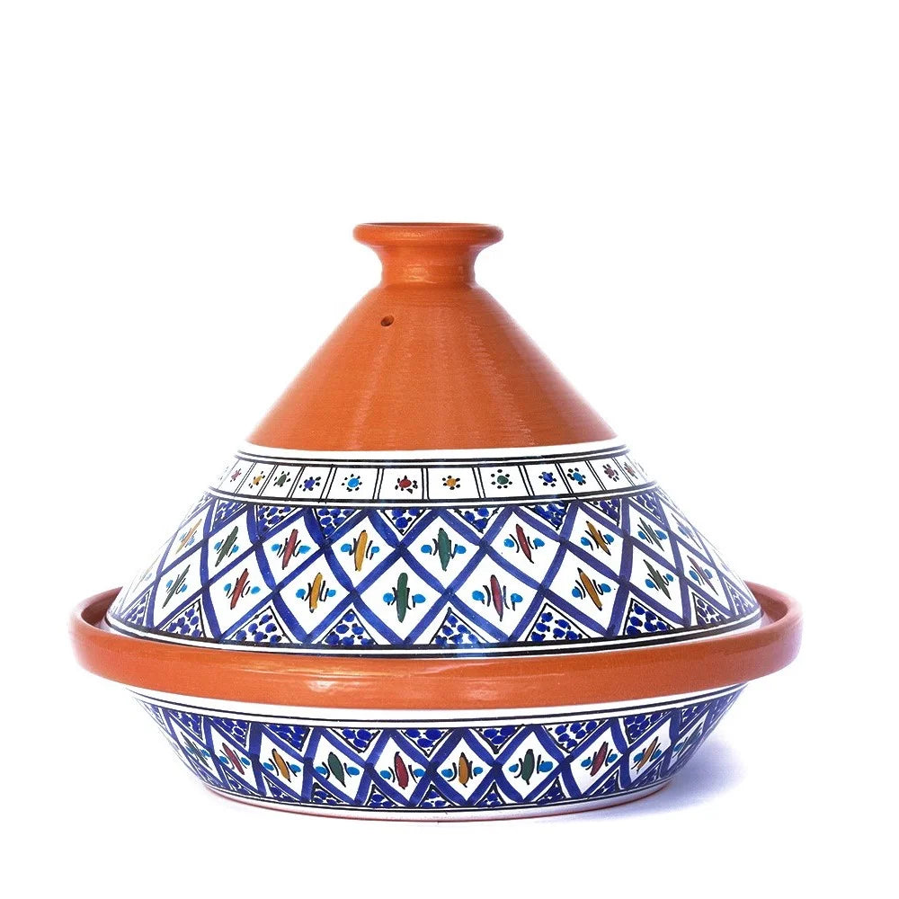 Large Blue Tagine Pot U2571
