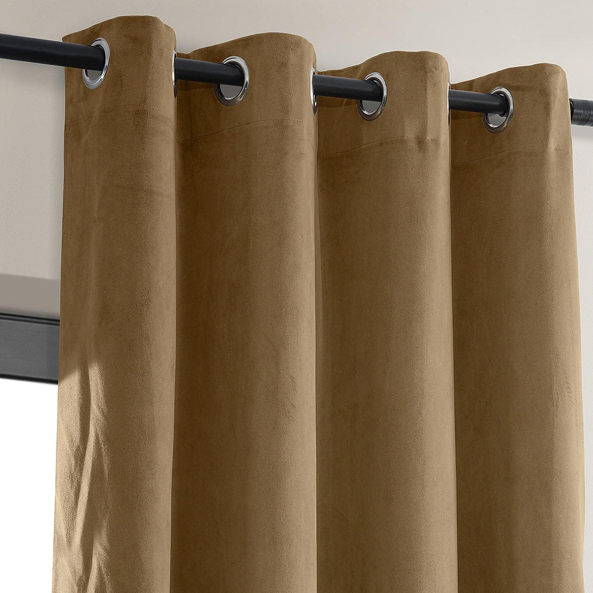 Amber Gold Blackout Velvet Curtains 50 X 96 K8322
