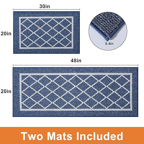Red Kitchen Runner Polypropylene Mat with TPR Backing 24x35inch H25665