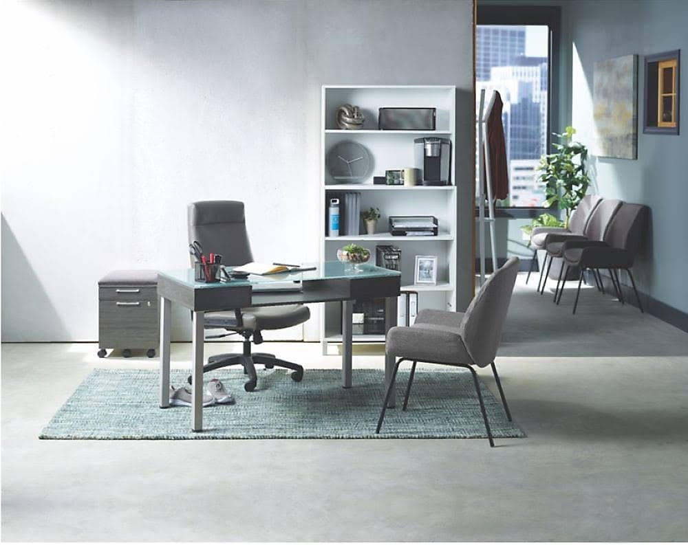 Fabric Guest Chair Gray Seat/Back V1308