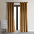 Amber Gold Blackout Velvet Curtains 50 X 96 K8322