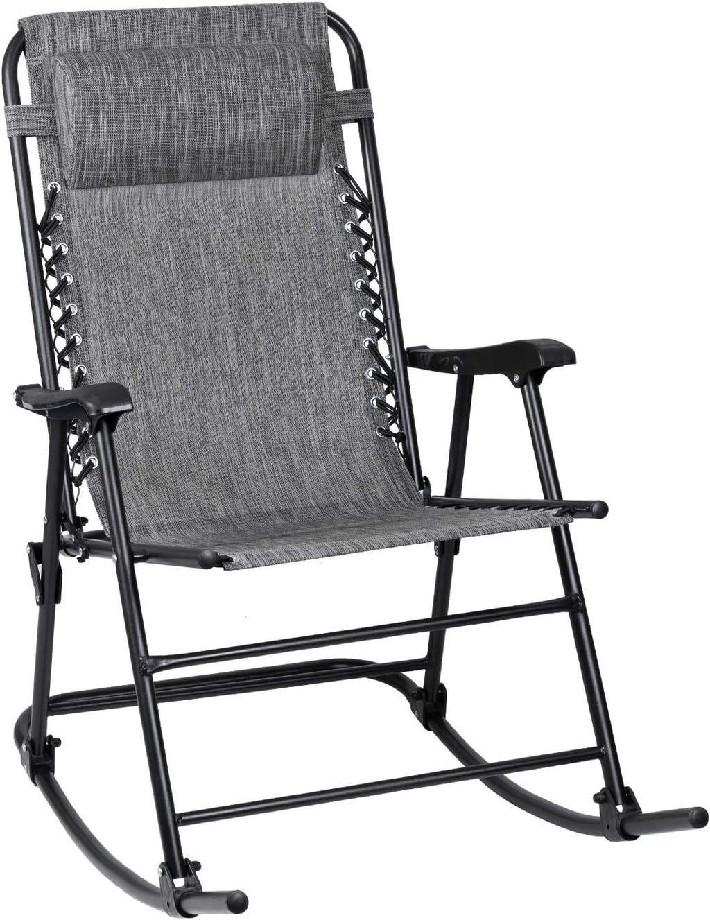Grey Outdoor Folding Recliner Lounge Chair A36121