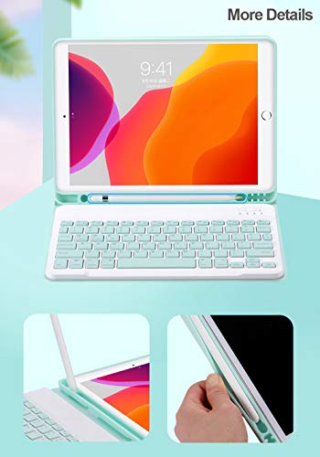 Sky Blue Keyboard Case for iPad 10.2inch with Mouse I66739