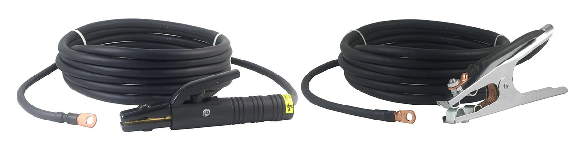 200 Amp Welding Leads Assembly Set #2 AWG Cable 15 Feet P3372