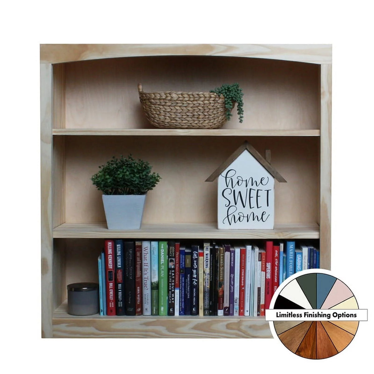 Natural Pine Wood Bookcase W995731