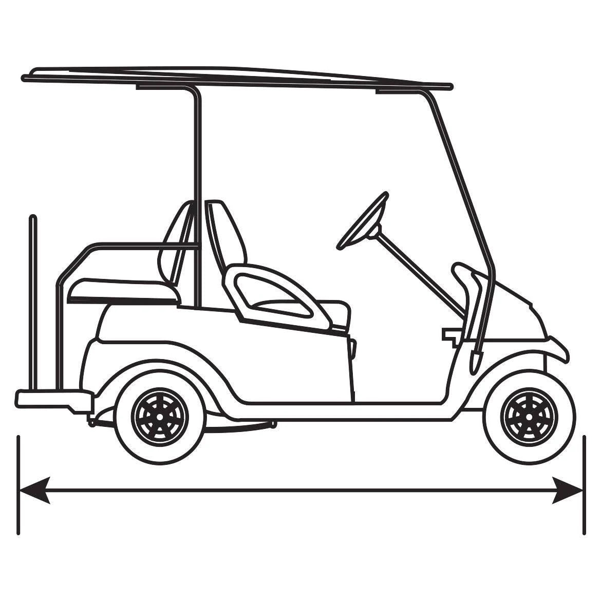Beige Golf Cart Cover S796326