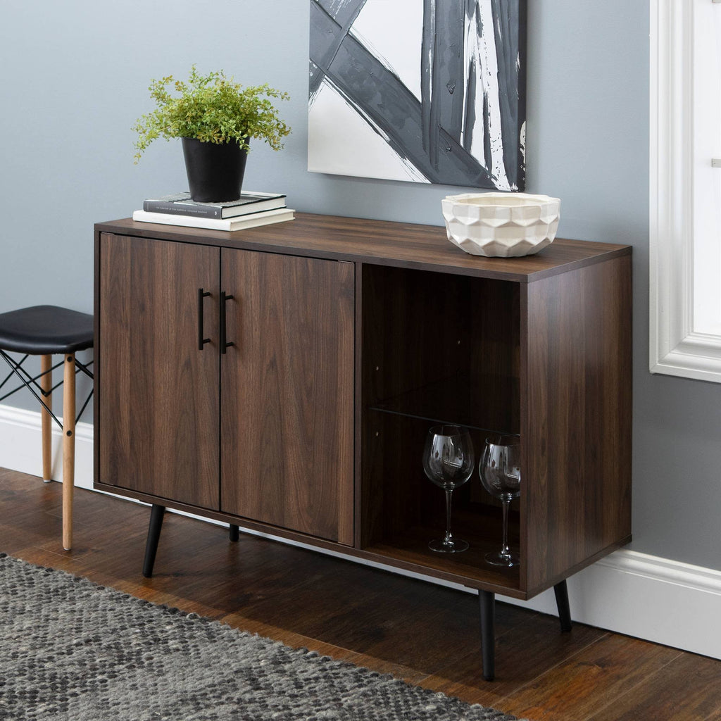 Dark Walnut Asymmetrical Sideboard Q29239