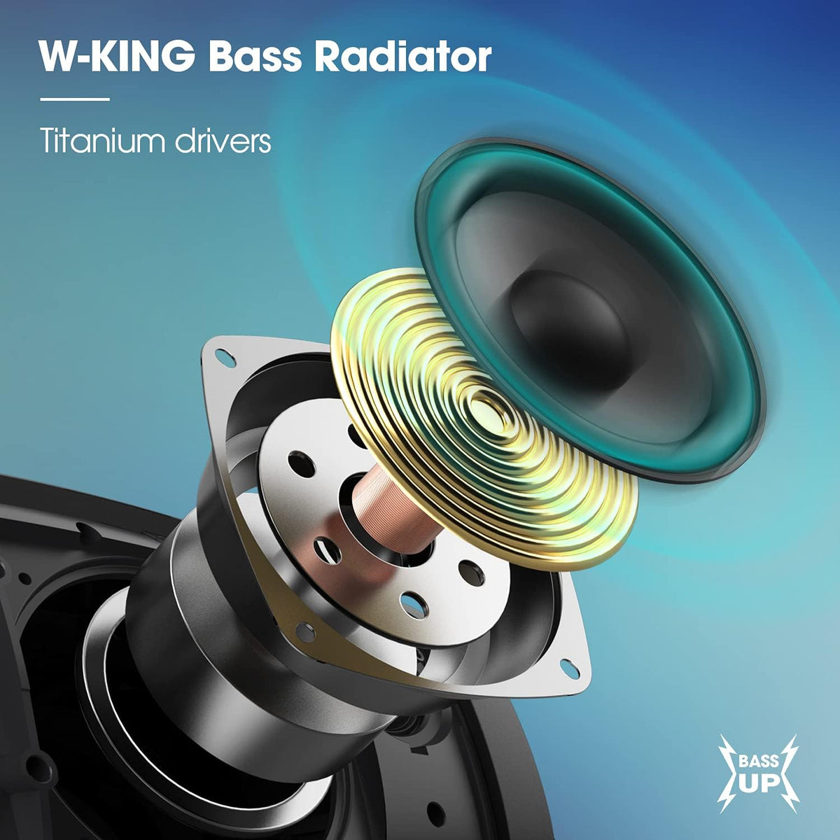 70W IPX6 Waterproof Portable Bluetooth Speaker with Power Bank Q97641