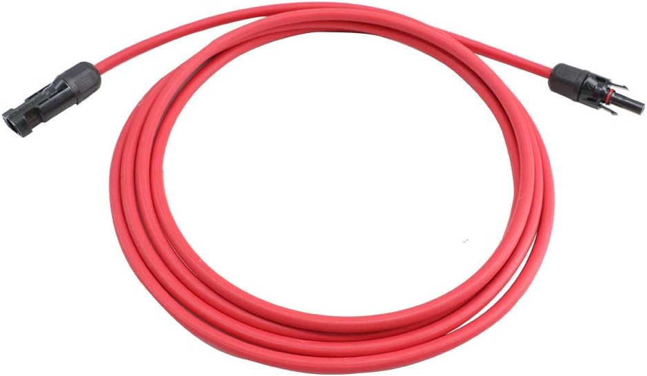 20 Feet 10AWG Solar Extension Cable with Female and Male Connector O796174