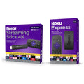Roku Streaming Stick 4K with Voice Remote and Roku Express HD Bundle V82193
