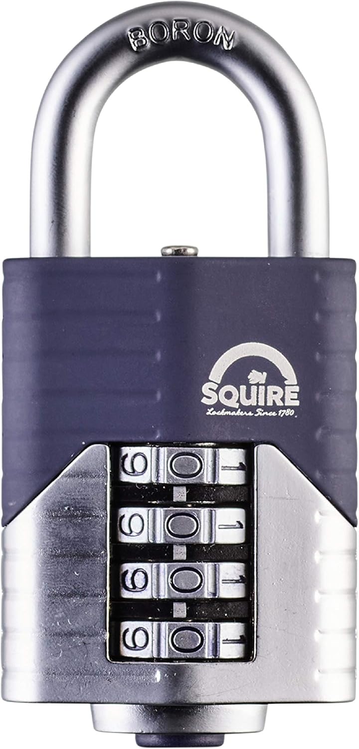 Heavy Duty Long Shackle 4 Wheel Steel Padlock H1855