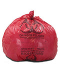 Red 8-10 Gal Medical Waste Trash Bags Case of 500 V5848