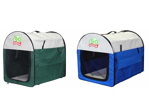 43" Soft Collapsible Dog Crate with Durable Mesh Windows, Forest Green Camo Q997941