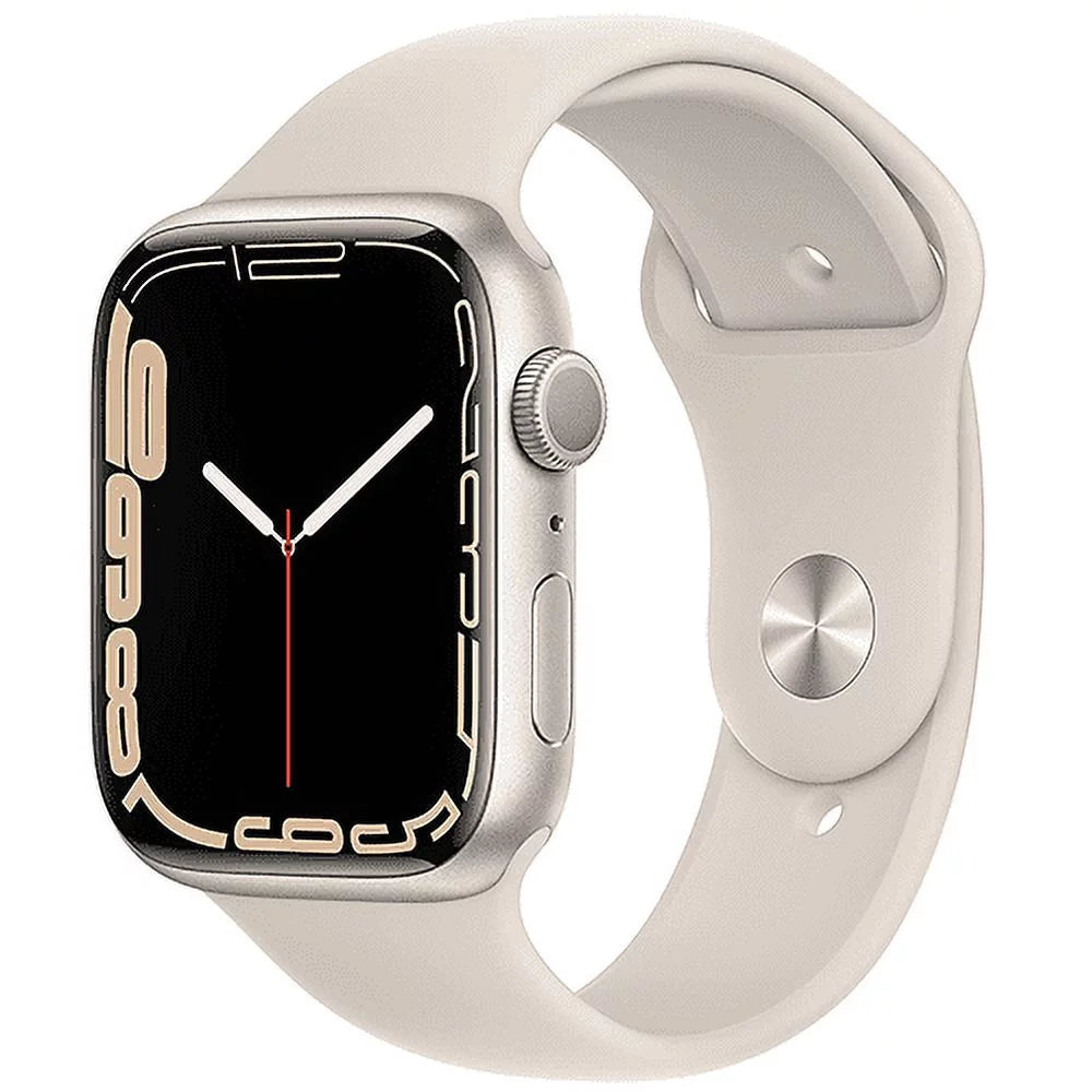 Used Apple Watch Series 7 41mm GPS Starlight Aluminum Case Starlight Sport Band D4684
