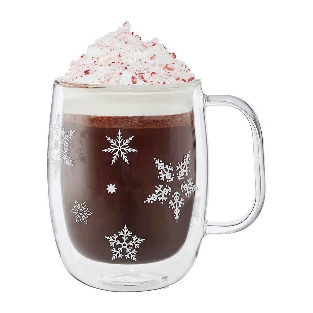Double Wall Glass Coffee Mug Set B828612