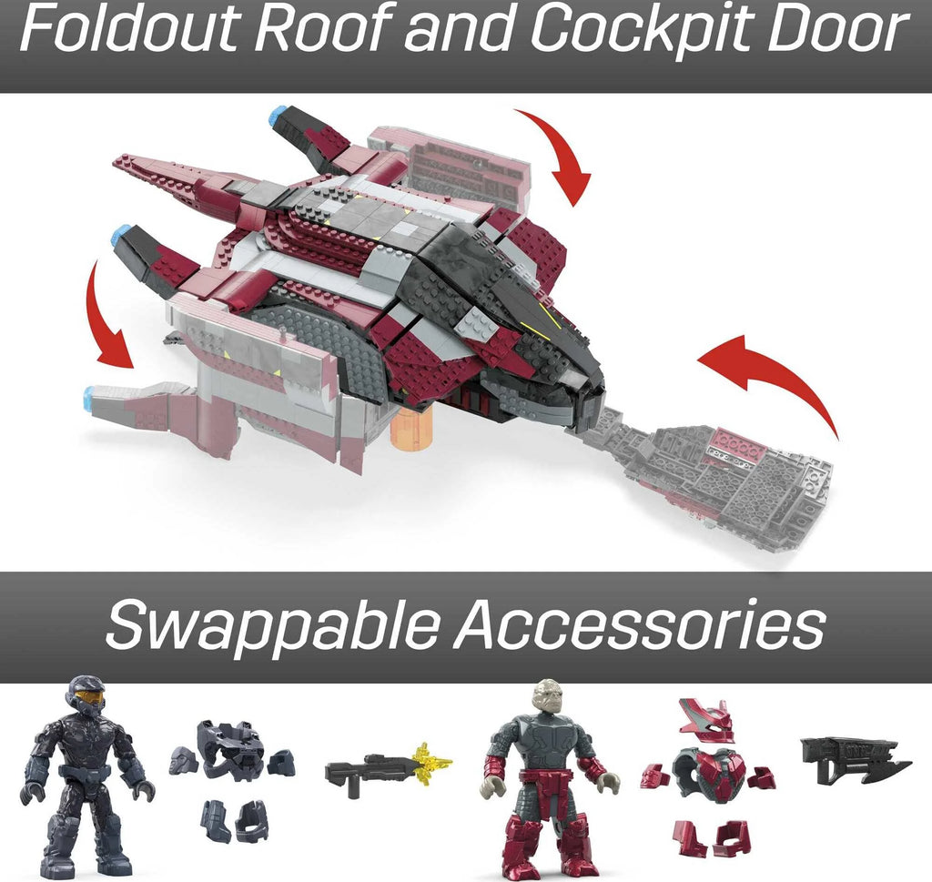 Halo Infinite Building Kit with 4 Figures (1214 Pieces) W298