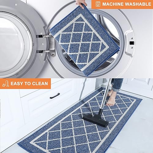 Red Kitchen Runner Polypropylene Mat with TPR Backing 24x35inch H25665