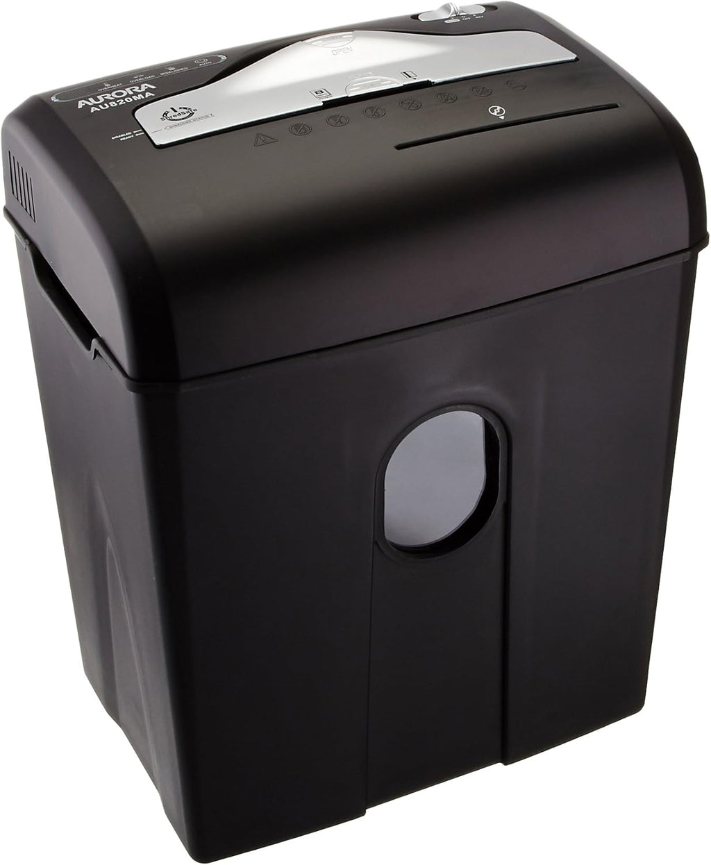 8-Sheet Micro-Cut Paper Credit Card Shredder Black G575746