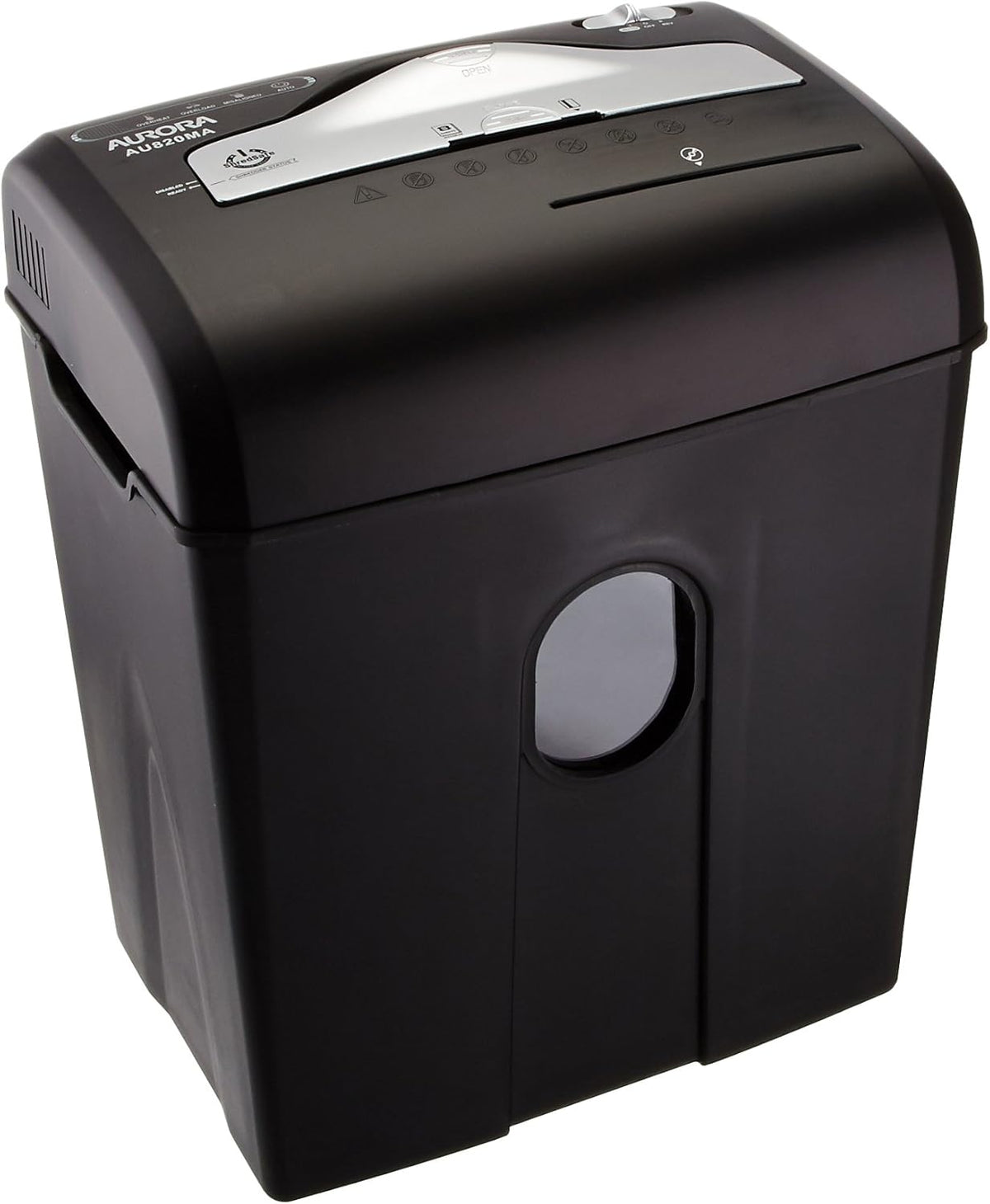 8-Sheet Micro-Cut Paper Credit Card Shredder Black G575746