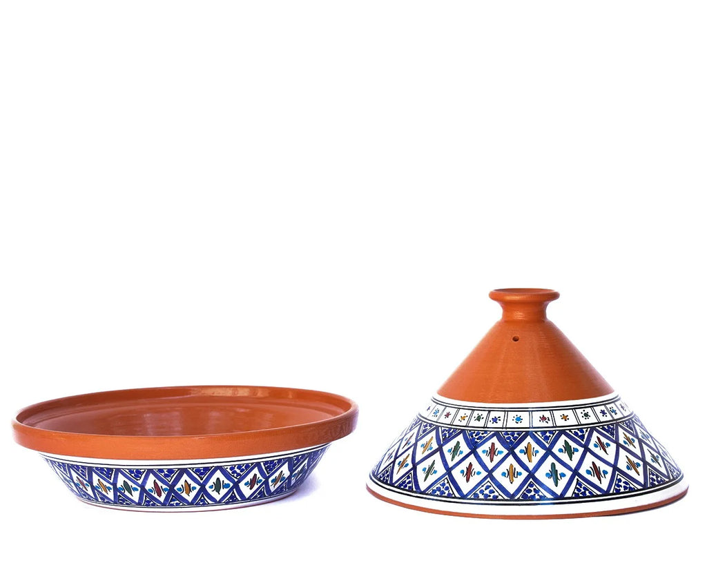 Large Blue Tagine Pot U2571
