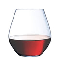 Clear Stemless Red Wine Glass Set of 6 I451959