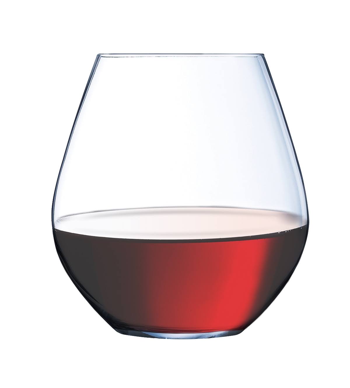 Clear Stemless Red Wine Glass Set of 6 I451959